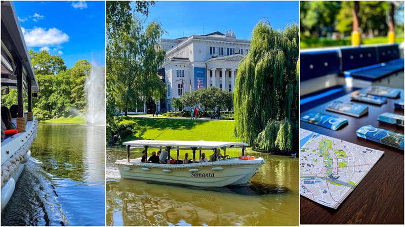 Riga: Canal Boat Sightseeing Tour With Audio guide - Freedom Monument and the Opera district