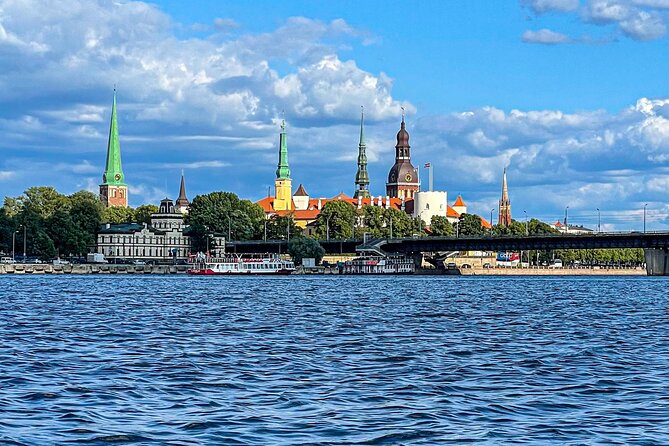 Riga Sightseeing Tour by Canal Boat with Audioguide - Kipsala and Vansu Bridge