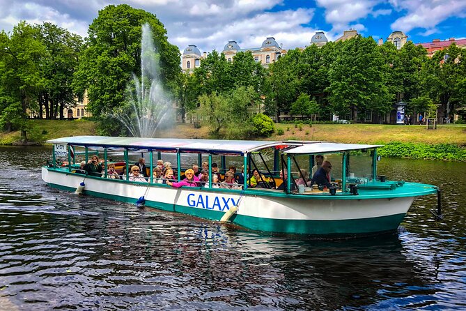 Riga Sightseeing Tour by Canal Boat with Audioguide - The Freedom Monument from water level