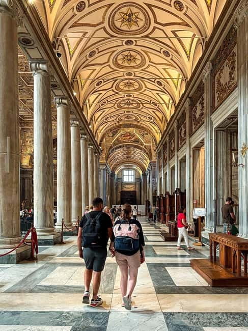(Rome) Audio Guided Tour of the Basilica of Santa Maria Maggiore - The golden ceiling and Cosmatesque floor