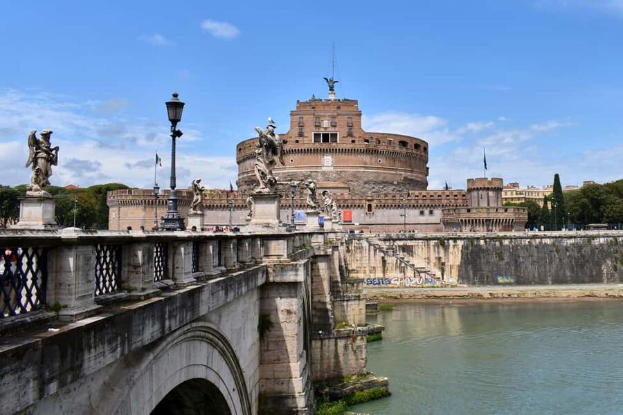 Rome: Castel Sant'Angelo Entry Ticket & Audio App - The terrace and rooftop view of St. Peter’s