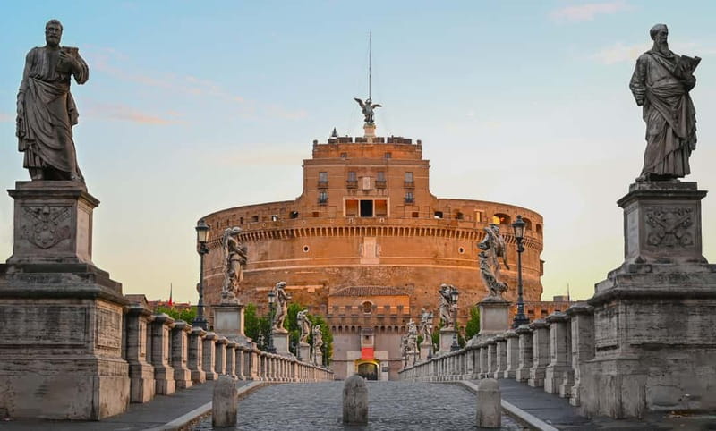 Rome: Castle Sant'Angelo Ticket w/ audioguide option - The Rooftop View Toward St. Peter’s