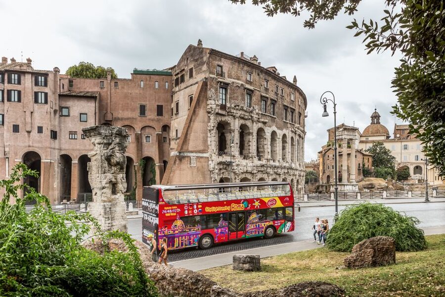 Rome: City Sightseeing Hop-on Hop-off Bus with Audioguide - Piazza Venezia and Largo Argentina