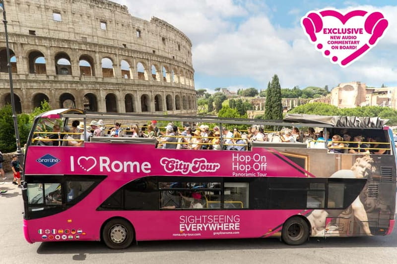 Rome: Hop-on Hop-off Sightseeing Bus Tour with Audioguide - What this Rome bus tour actually gives you