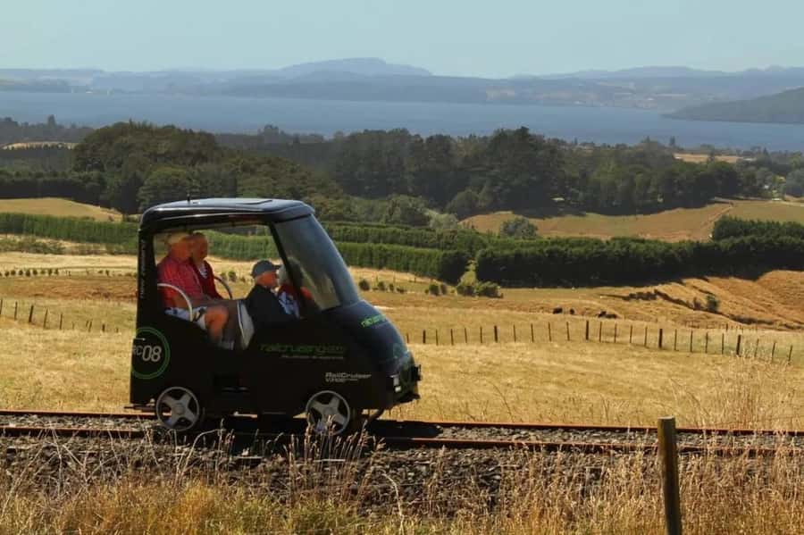 Rotorua Railcruising: Self-Drive Rail Car with Audio Guide - A slow ride with a very unusual vehicle