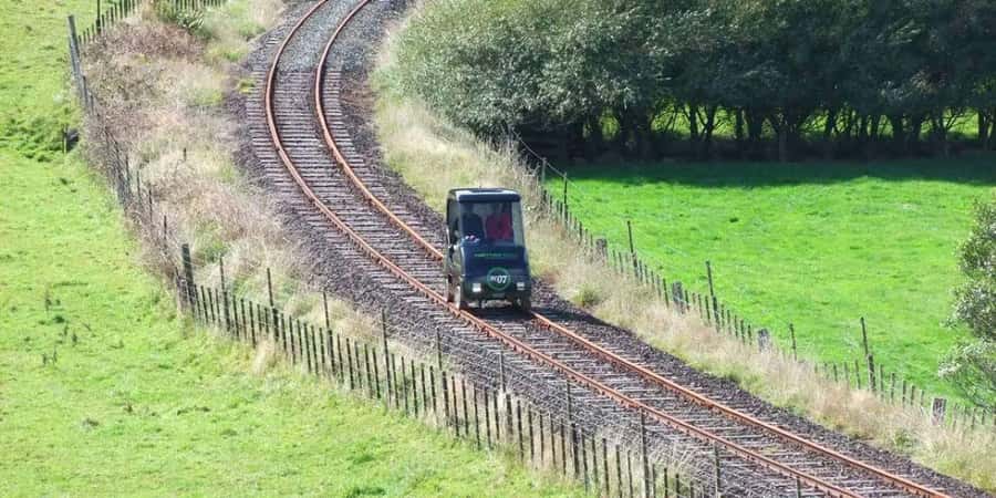 Rotorua Railcruising: Self-Drive Rail Car with Audio Guide - Driving the rail car at 20 km/h