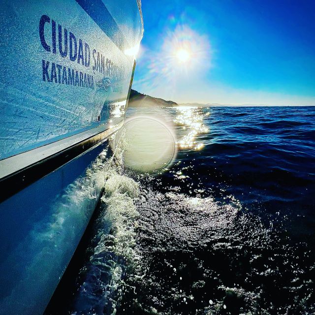 San Sebastian: Sustainable Catamaran Cruise with Audio Guide - Ten minutes across La Concha Bay