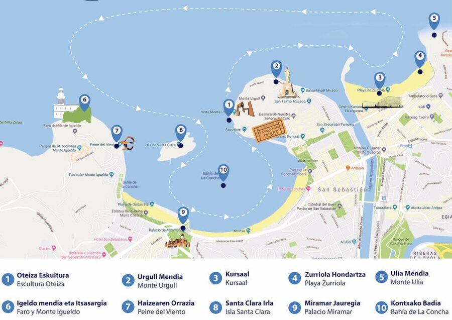San Sebastian: Sustainable Catamaran Cruise with Audio Guide - Seeing Peine del Viento from offshore