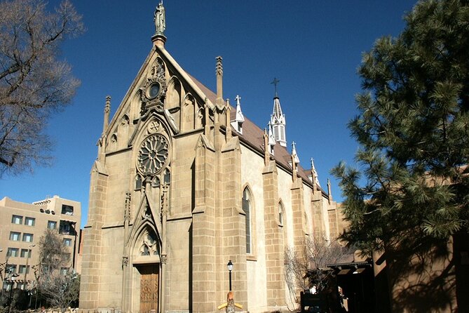 Santa Fe Historic Downtown Smart Phone Audio App Self Guided GPS Walking Tour - The cathedral’s hidden detail