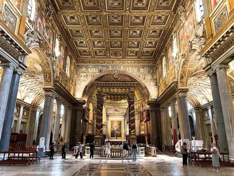 Santa Maria Maggiore: Pope Francis Entry Ticket, Audio Guide - Inside the basilica: mosaics and marble floors