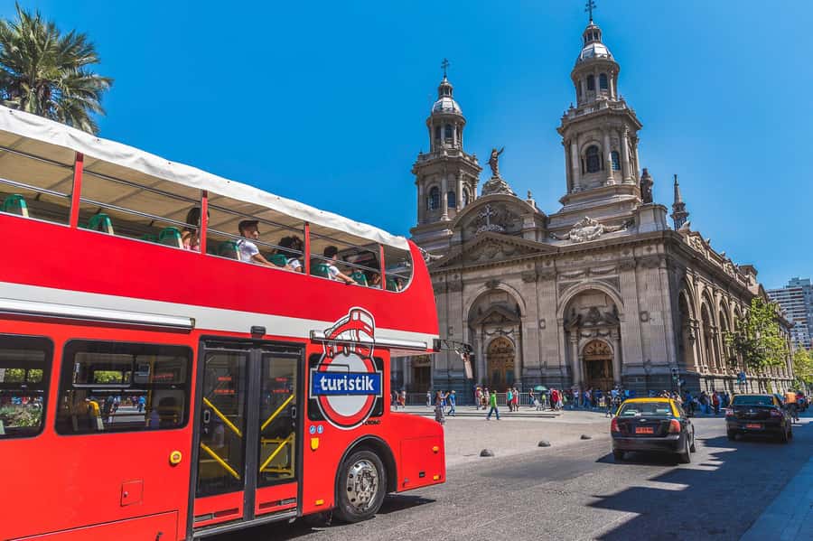 Santiago: Hop-on Hop-off Bus Day Ticket with Audio Guide - Reaching Cerro San Cristóbal by cable car