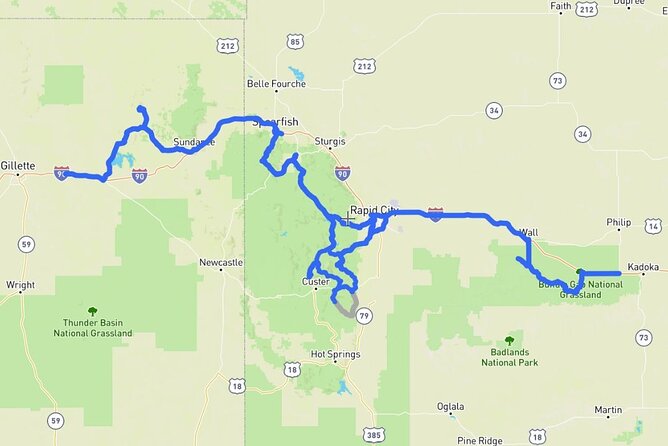 Self-Guided Audio Driving Tour in Black Hills and Mt Rushmore - A flexible guide for a very large area