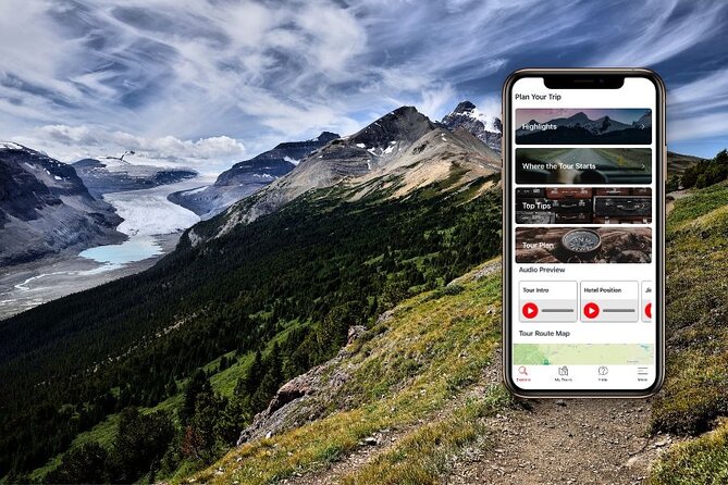 Self-Guided Audio Driving Tour in Icefields Parkway - Lake Louise to Bow Lake: the first big rewards