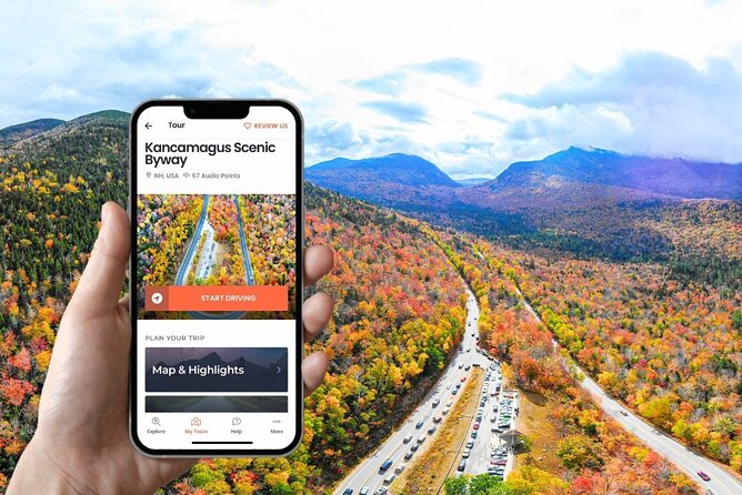 Self-Guided Audio Driving Tour in Kancamagus Highway - Starting near Lincoln on New Hampshire Route 112