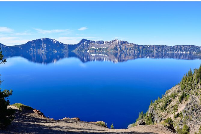Self Guided Driving Audio Tour in Crater Lake - Merriam Point for a wide mountain view