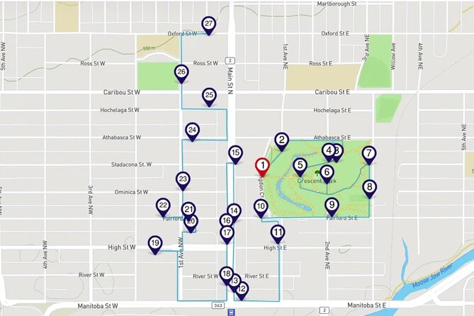 Sights of Moose Jaw Smartphone Audio Walking Tour - Mineral water, churches, and a suspicious railway past