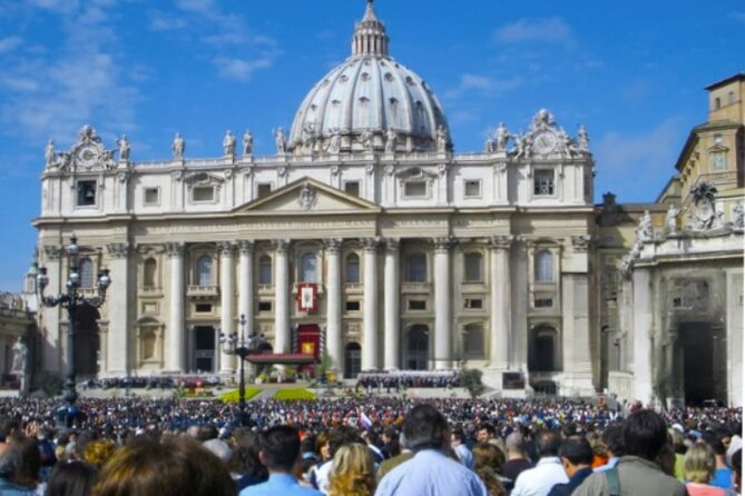 Skip the Line St Peter Basilica Papal Tomb Audio Guide with Water - Key points to know before booking