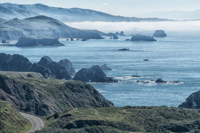Smartphone Audio Driving Tour between San Francisco & Monterey - Davenport, Shark Fin Cove, and roadside photo stops
