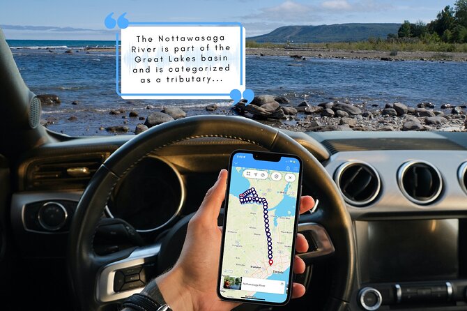 Smartphone Audio Driving Tour between Wasaga Beach and Toronto - Barrie, parks, and the local summer scene