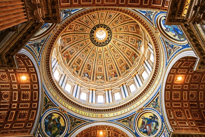 St. Peter’s Basilica: Dome Climb with Lift & Audioguide - Seeing the dome mosaics from the terrace