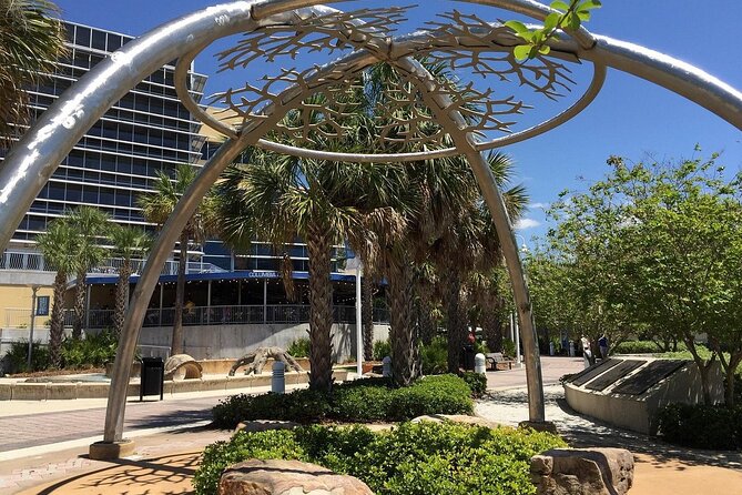 Tampa Riverwalk Private Smartphone Audio Walking Tour - Rivergate Tower, university connections, and the skyline