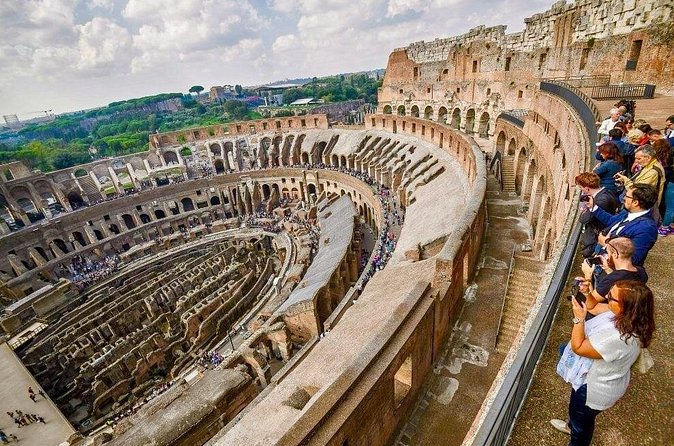 The Colosseum's Attic with 3rd, 4th & 5th Levels with Audio Guide - The intermediate gallery and its ancient markings