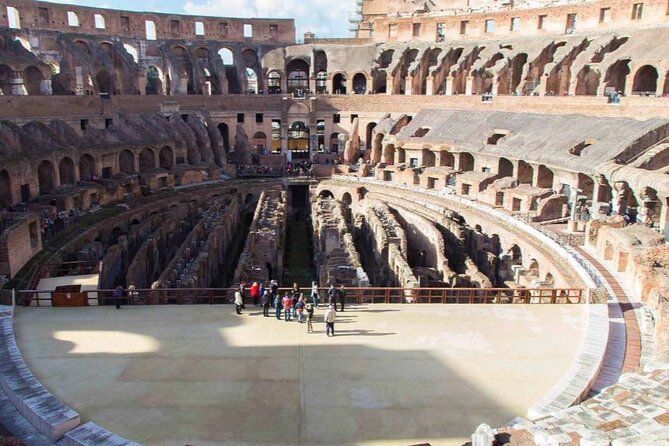 The Colosseum's Attic with 3rd, 4th & 5th Levels with Audio Guide - Entering the Colosseum and finding the attic lift