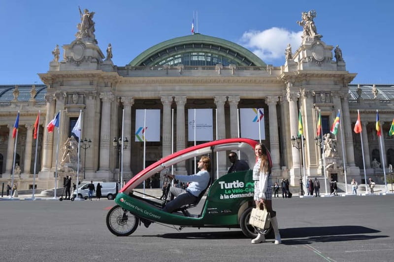 The Tout Paris Private Rickshaw bike Tour with Audio Guide - Following the Seine toward the Eiffel Tower