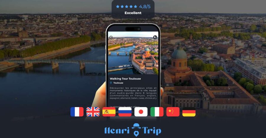 Toulouse : Walking tour with audio guide à télécharger - Choosing between the two walking routes