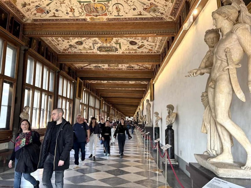 Uffizi Gallery Reserved Ticket & Digital Audio Guide App - The rooftop terrace and Florence from above