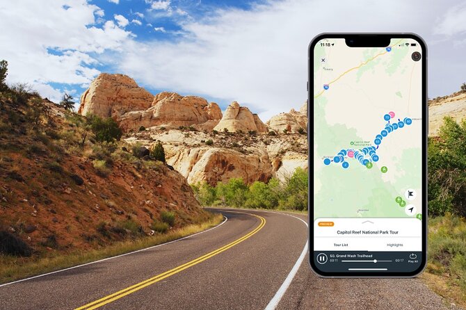 Utah Mighty 5 Adventure Bundle: 8 Self-Guided Audio Tours - How the Shaka Guide app works on the road