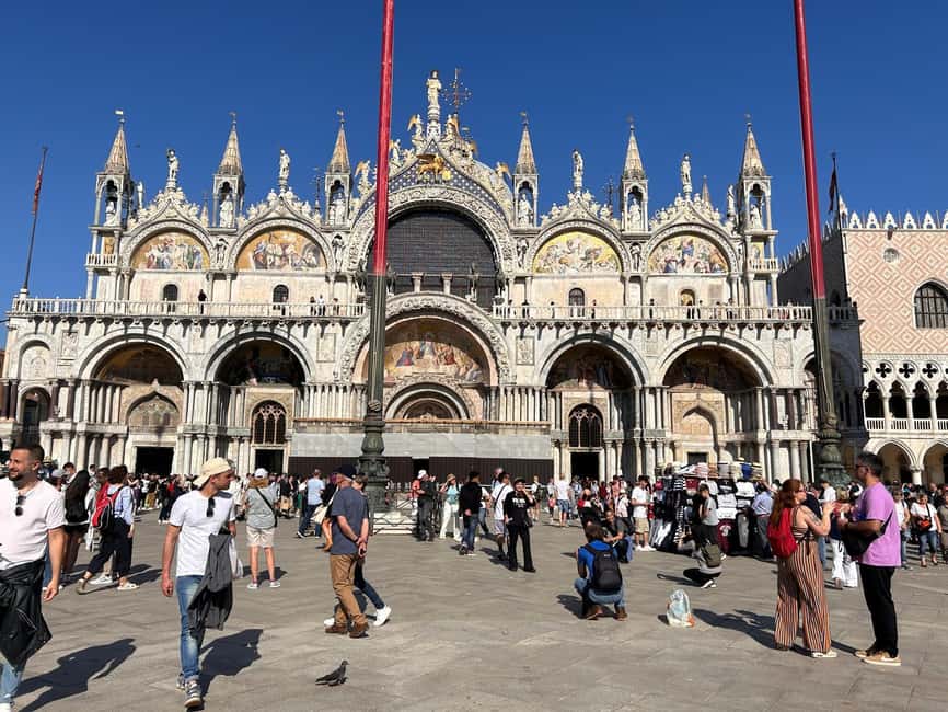 Venice: St Mark's Basilica Entry Ticket with Audio Guide App - Golden mosaics, domes, and sacred objects