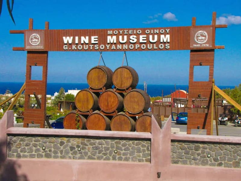 Vothonas: Wine Museum Ticket with Tastings and Audio Guide - Getting there from Fira, the airport, or Kamari