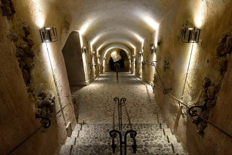Vothonas: Wine Museum Ticket with Tastings and Audio Guide - Exploring the 300-meter cave museum