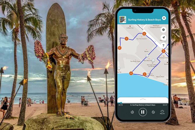 Waikiki Self-Guided Audio Walking Tour - Starting at Princess Bernice Pauahi’s statue
