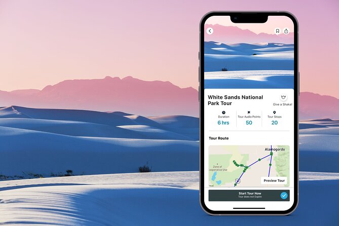 White Sands National Park Self-Guided Audio Tour - Key points at a glance