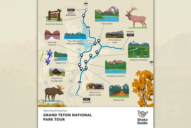 Yellowstone and Grand Teton Self-Guided Audio Tour Bundle - Moose, Jenny Lake, and the conservation story